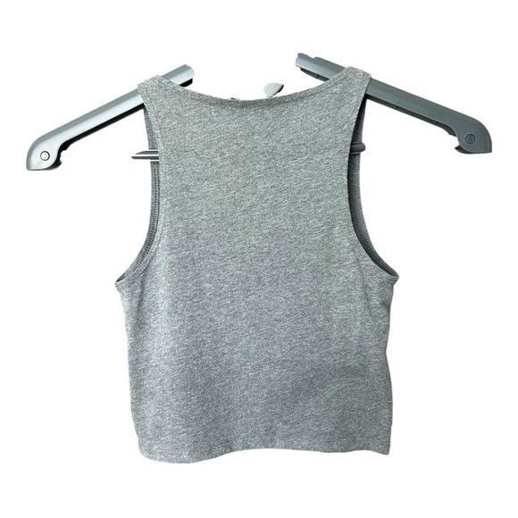 Barbell Apparel Women’s Full Circle Crop Top Grey - Picture 3 of 3